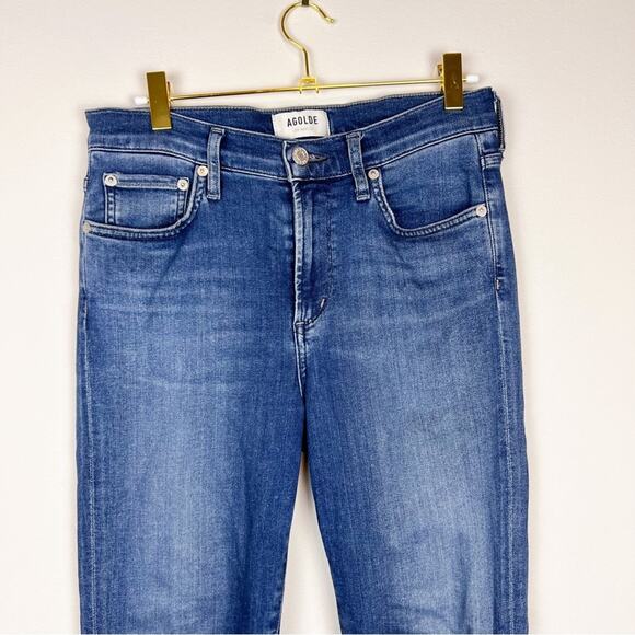 AGOLDE Sophie Cropped Raw Hem Skinny Jeans Size 27 - Picture 6 of 14